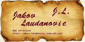 Jakov Laudanović vizit kartica